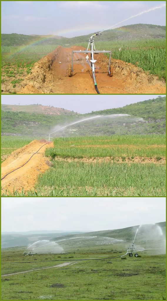 Reel irrigation machine